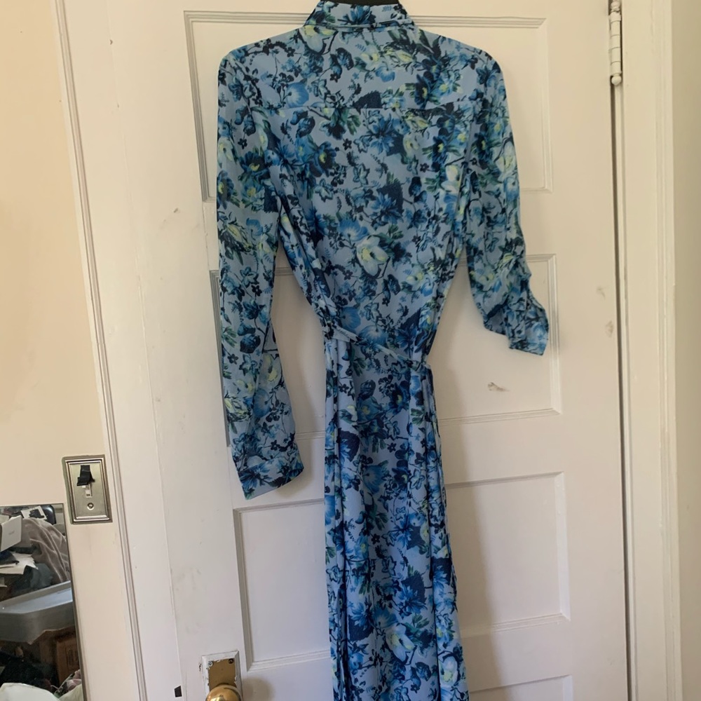 Tahari Floral Belted Midi Dress S NWT